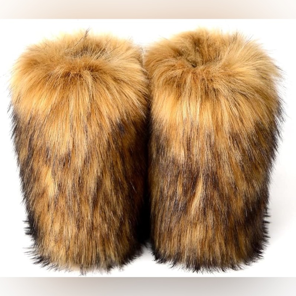 Faux Fur Short Boots – Plush Winter Fashion Boots - Picture 2 of 5